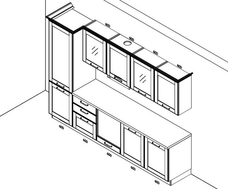 Пример расчета кухни Stosa Cucine York